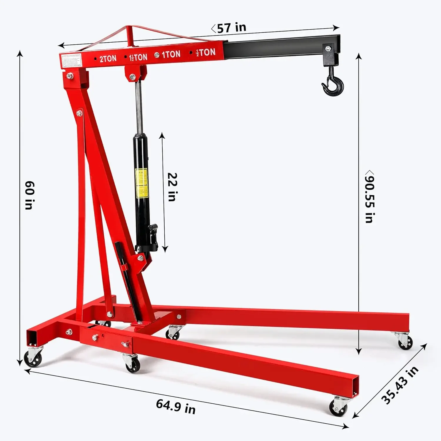 엔진 호이스트, 2톤(4000lbs) 중량급 접이식 유 - Engine Hoist Crane 리뷰 및 가격