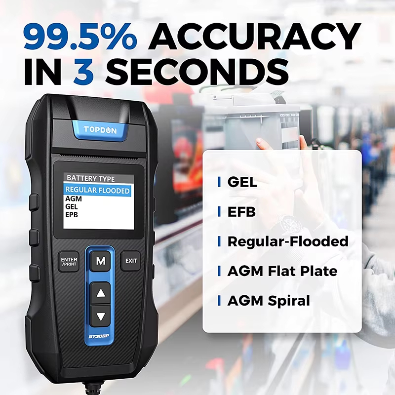 TOPDON BT300P 배터리 테스터(인쇄 기능 포함 - Battery Load Tester 리뷰 및 가격