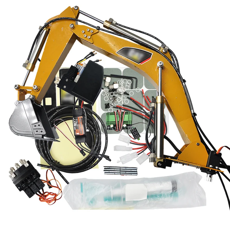 RC 굴삭기 금속 유압 기계 팔 HUINA 580 RC - Engine Hoist Crane 리뷰 및 가격