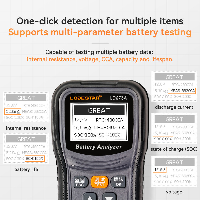 NEW LODESTSR LD673A 자동차 배터리 테스 - Battery Load Tester 리뷰 및 가격